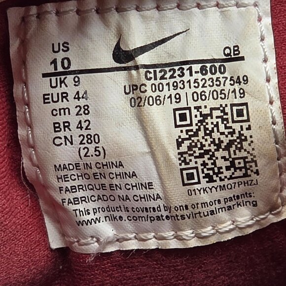 Nike SB Zoom Stefan Janoski Mens Size 10 Red Skateboarding Sneaker CI2231-600 - Picture 7 of 13